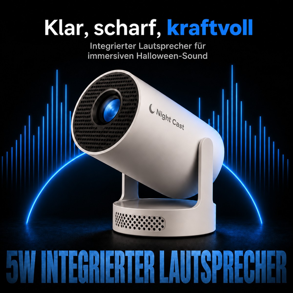 NightCast – Halloween Fenster-Projektor